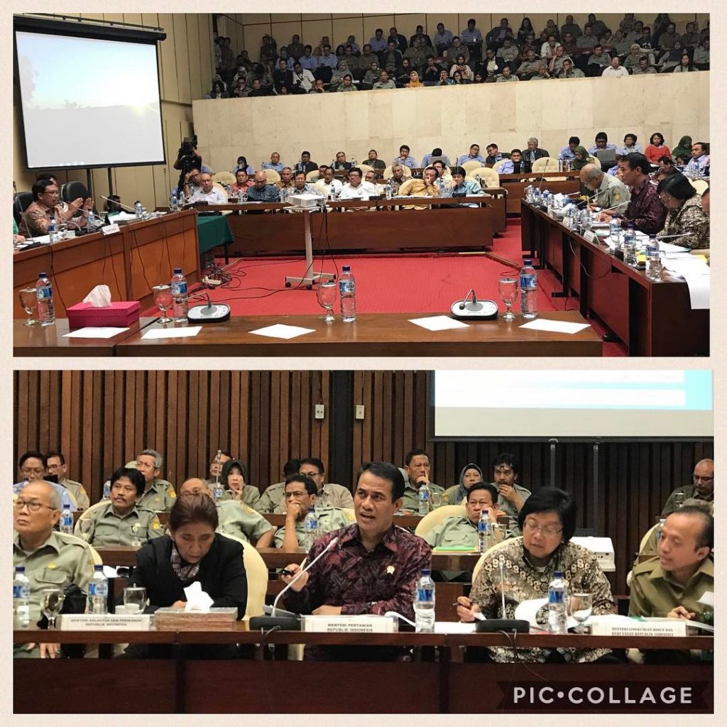 Memimpin Rapat Kerja dengan Menteri Pertanian, Menteri Lingkungan Hidup dan Kehutanan, Menteri Kelautan dan Perikanan