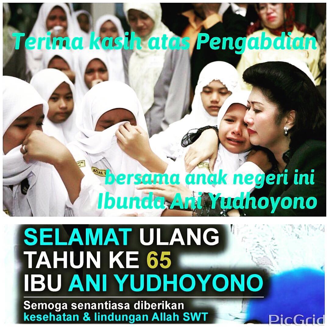 Selamat Ulang Tahun Ke-65 Ibu Hj. Ani Bambang Yudhoyono