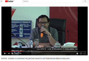 [Video] DPR RI - Komisi VII Dorong Pelibatan Swasta Distribusikan BBM Di Maluku