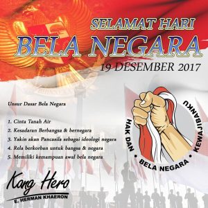 Selamat Hari Bela Negara - 19 Desember 2017