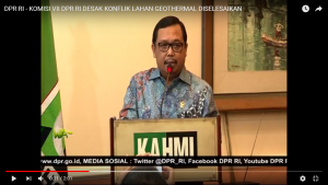 [Video] Komisi VII DPR RI Desak Konflik Lahan Geothermal Diselesaikan