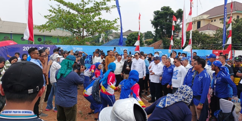 Demokrat Gelar Lomba Rakyat Sekaligus Penggalangan Dana Bencana