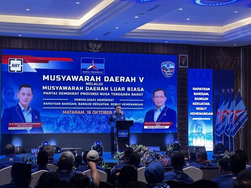Buka Musdalub V Partai Demokrat NTB, Sekjen Herman Khaeron Minta Struktur hingga Anak Ranting Diperkuat